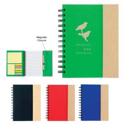 #CM 6107 Spiral Notebook With Sticky Notes And Flags