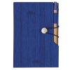 #CM 6113 - 4" X 6" Woodgrain Look Notebook With Sticky Notes And Flags