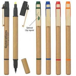#CM 662 Dual Function Eco-Inspired Pen With Highlighter