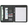 #CM 6704 Eclipse Bonded Leather 8 ½" x 11" Zippered Portfolio With Calculator