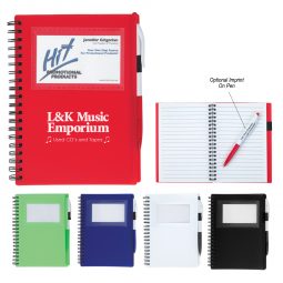 #CM 6920 Spiral Notebook With ID Window