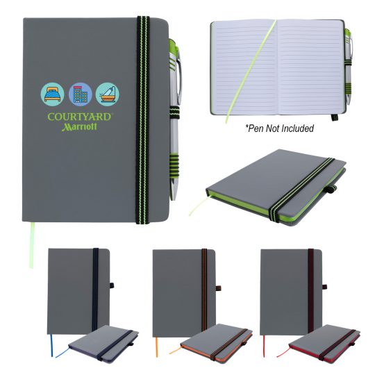 #CM 6958 - 5" x 7" Striped Accent Journal