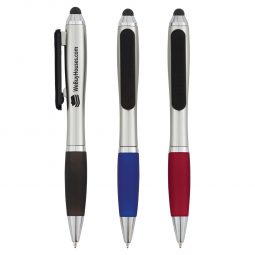 #CM 906 Satin Stylus Pen With Screen Cleaner