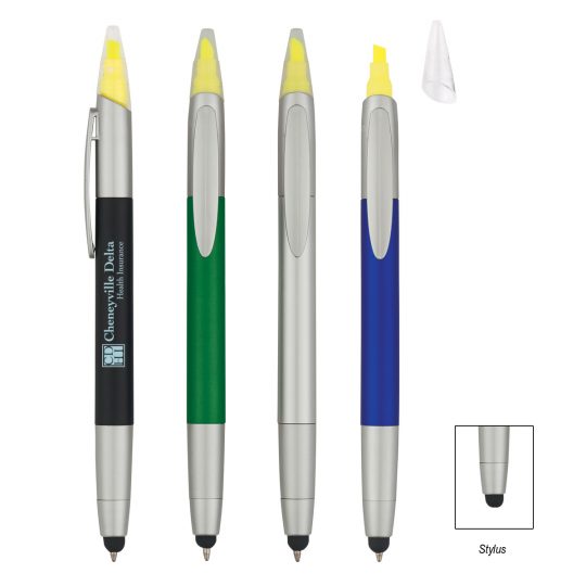 #CM 992 - 3-In-1 Pen With Highlighter and Stylus
